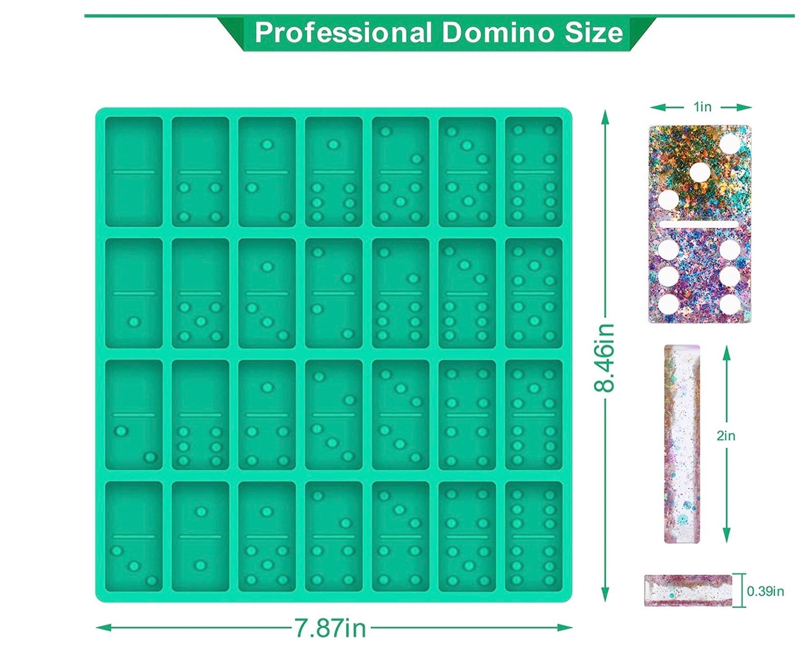 Domino Mold Professional Sized CBI Sublimation Blanks and Epoxy